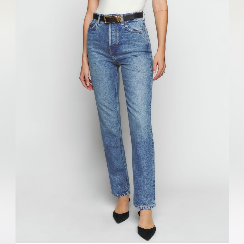 New Reformation jeans straight leg jeans